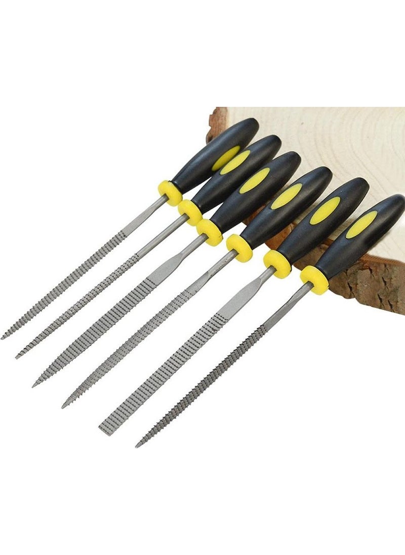 TiTi - 6163 Mini Wood Rasp File Set 14 cm (6 Pieces) - Image 1