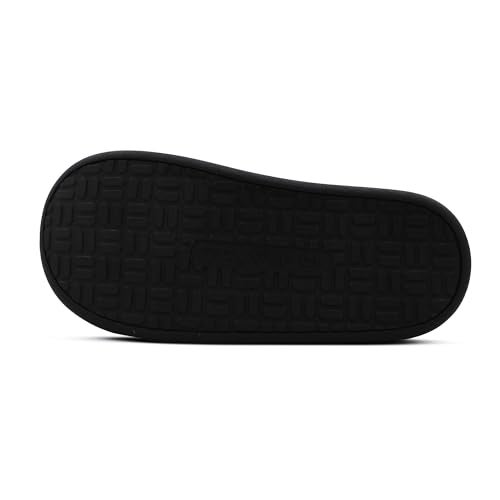 VRITRAZ Fur Slippers for Women With Golden Charms | Soft Indoor Winter Wear Footwear | Stylish Warm Plush Slides (Size 6, Black) - Image 4