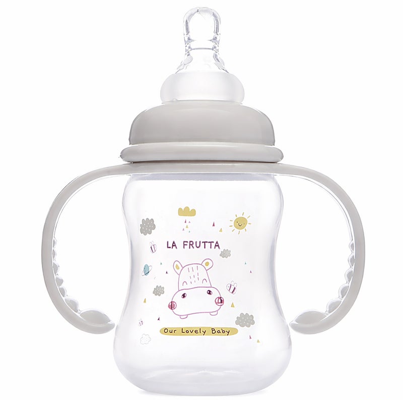 La Frutta Feeding Bottle With Hand 125ml, BBA FREE - (4+ Months) - Gray - Image 2