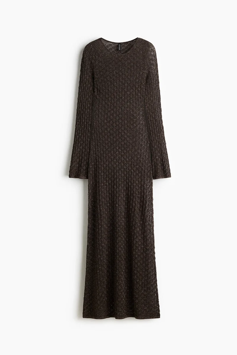 H&M  Pointelle-knit maxi dress for Women | Best Price UAE