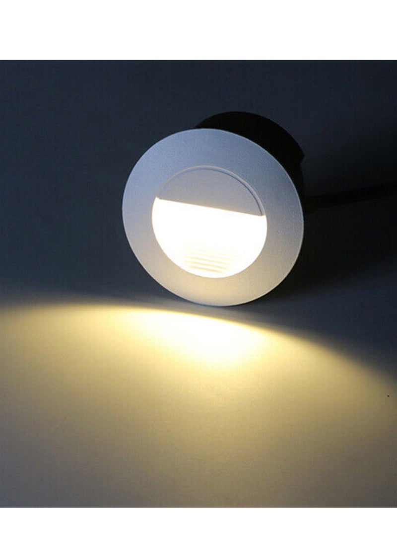 Led Stair Step Light Round Waterproof Recessed Wall Corner Light LED