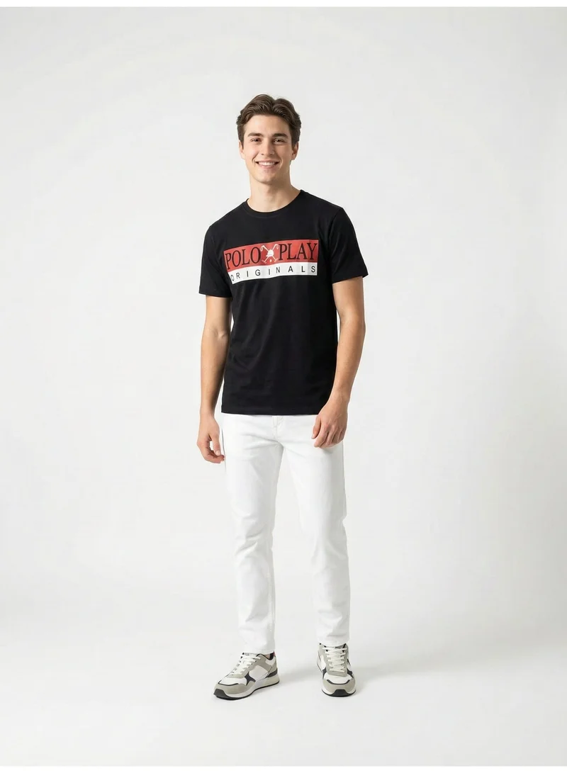 Polo Play Boys Graphic T-shirt -BLACK