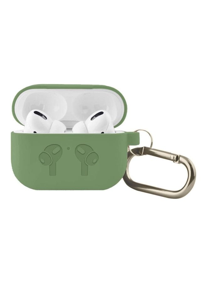 ICS Protective Case Cover with Clip for Apple AirPods Pro Midnight Green