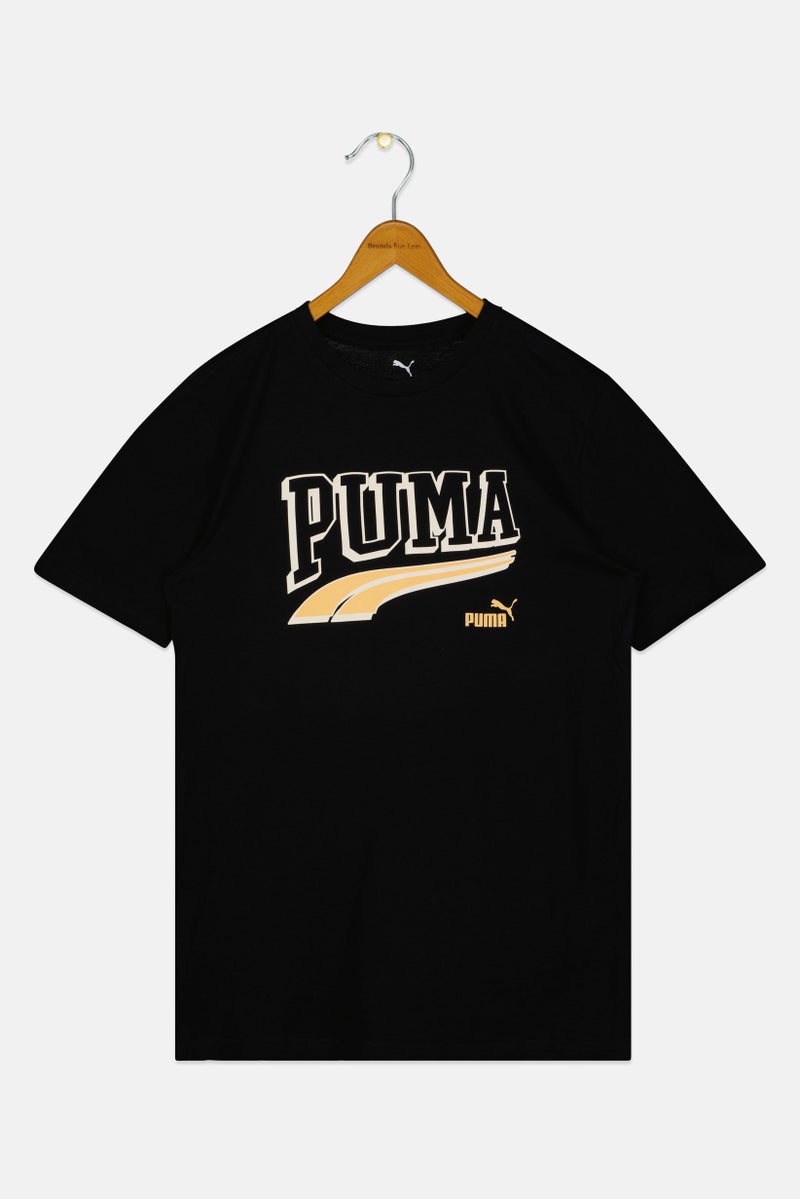 PUMA Kids Boy Sportswear Fit Short Sleeve Outdoor T-Shirt, Black - Image 1