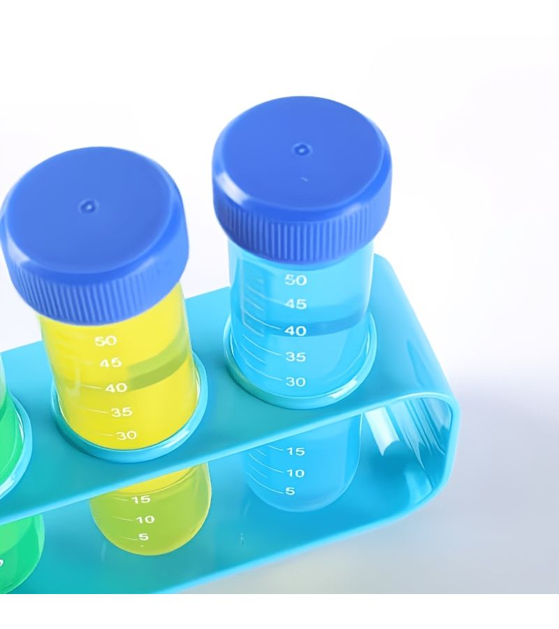 10 Piece Set Magic Water Test Tubes Science Experiment Kit With Stand Pipette Brush - Image 5
