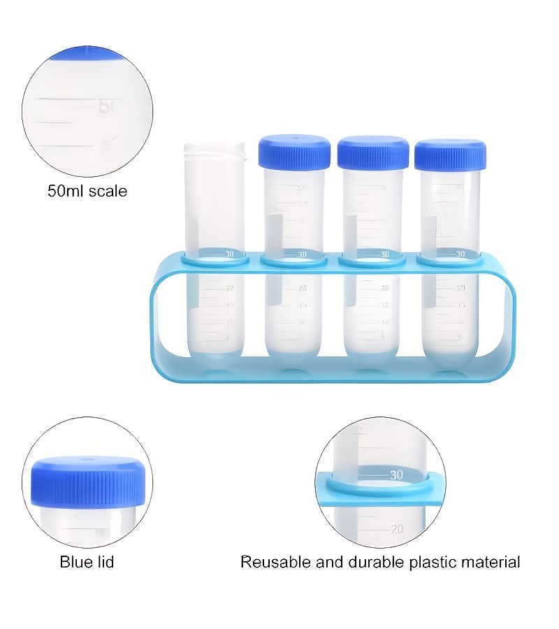 10 Piece Set Magic Water Test Tubes Science Experiment Kit With Stand Pipette Brush - Image 4