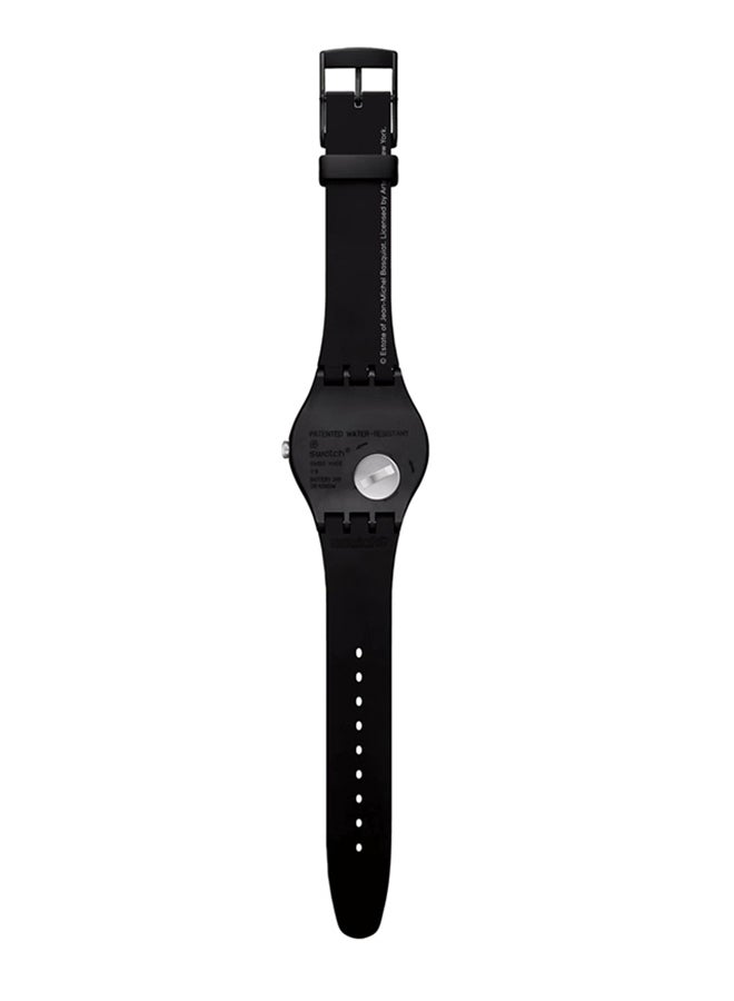 Swatch ساعة يونيكس بلاستيكية كوارتز غير مسماة من تصميم جان-ميشيل باسكيات - Image 4