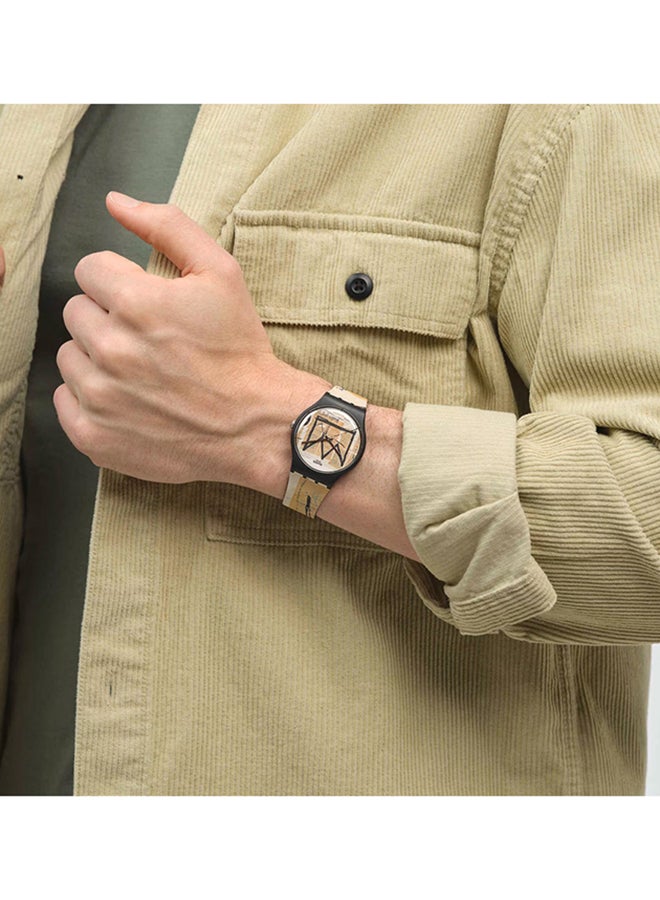 Swatch ساعة يونيكس بلاستيكية كوارتز غير مسماة من تصميم جان-ميشيل باسكيات - Image 2