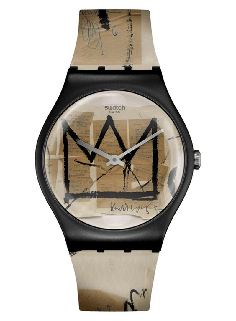 Swatch ساعة يونيكس بلاستيكية كوارتز غير مسماة من تصميم جان-ميشيل باسكيات - Image 1