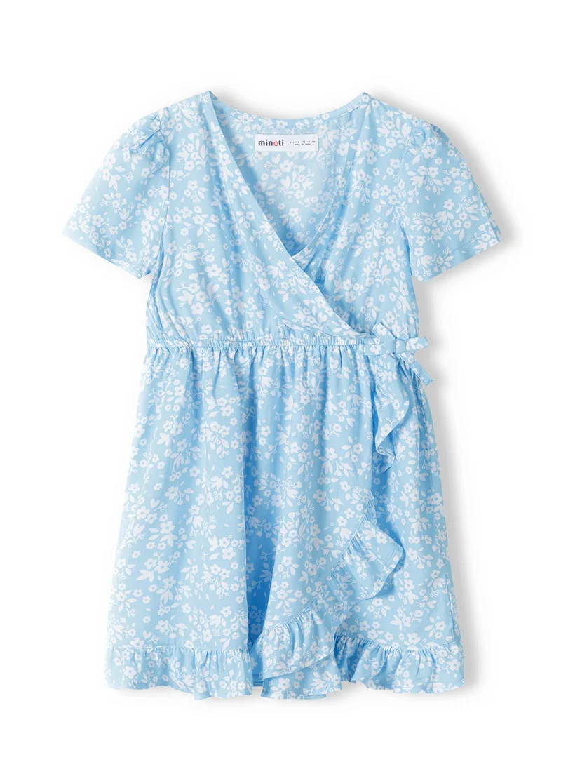MINOTI Kids Girls Printed Wrap Dress