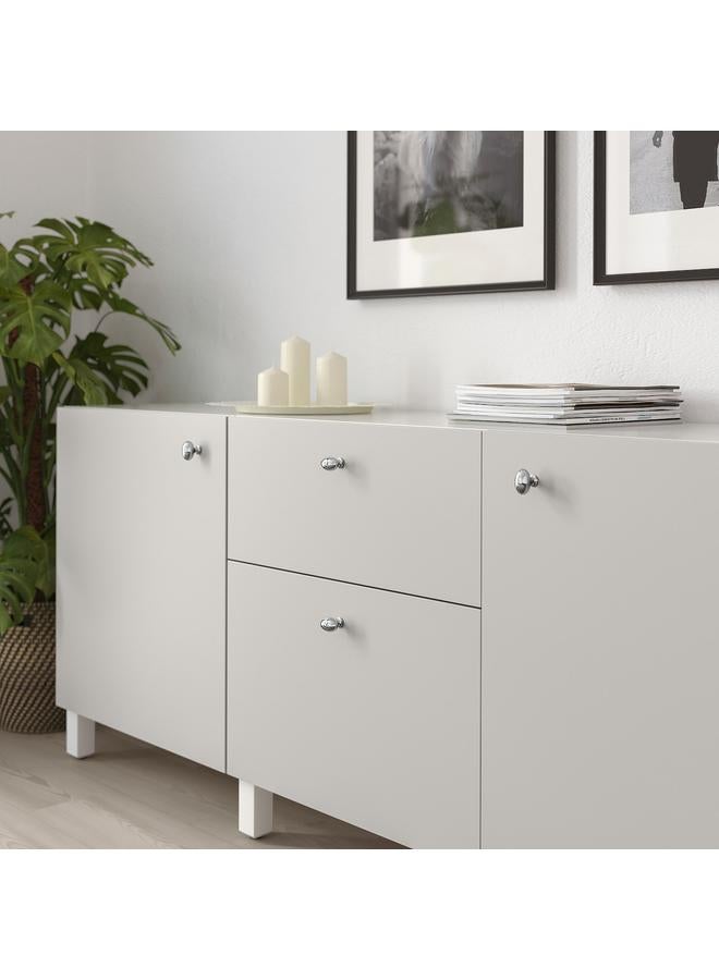 زبون مقبض مطلي بالكروم، 35 مم - Image 3