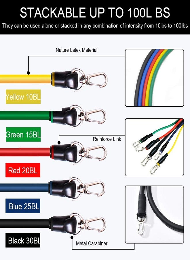 OTAN Resistance Bands Set 12-Pieces Packed Exercise Bands with Door Anchor, Handles, Waterproof Carry Bag, Legs Ankle Straps for Resistance Training, Physical Therapy, Home Workouts - Image 2