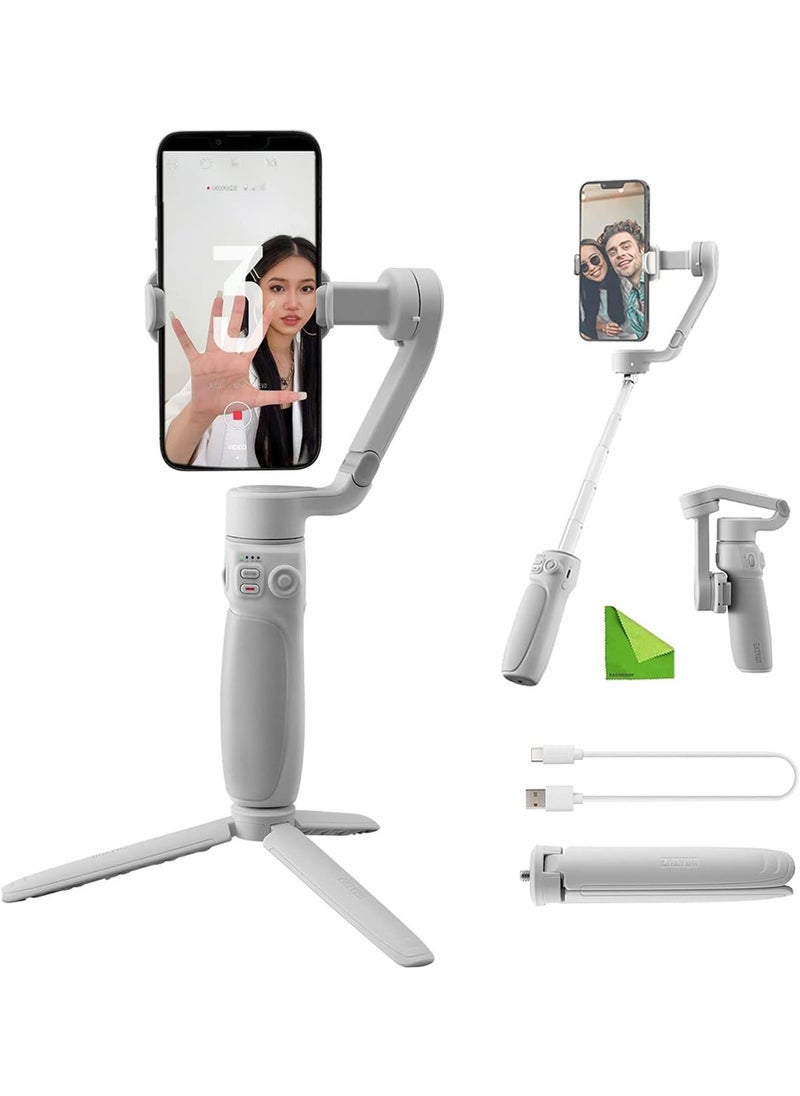 Zhiyun - Smooth Q4 Gimbal Stabilizer for iPhone Smartphone,3-Axis Foldable Phone Gimbal Built-in Selfie Stick for Vlogging YouTube TikTok - Image 1