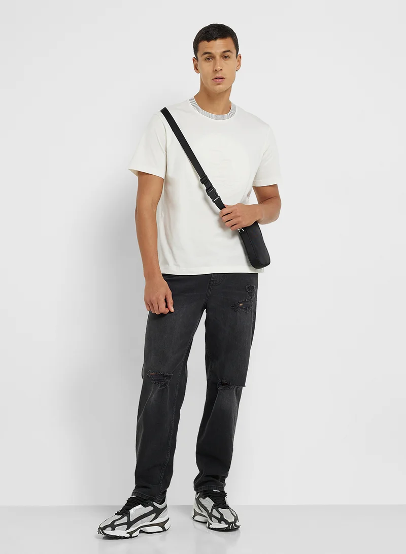 LACOSTE Crew Neck Short Sleeve T-Shirt