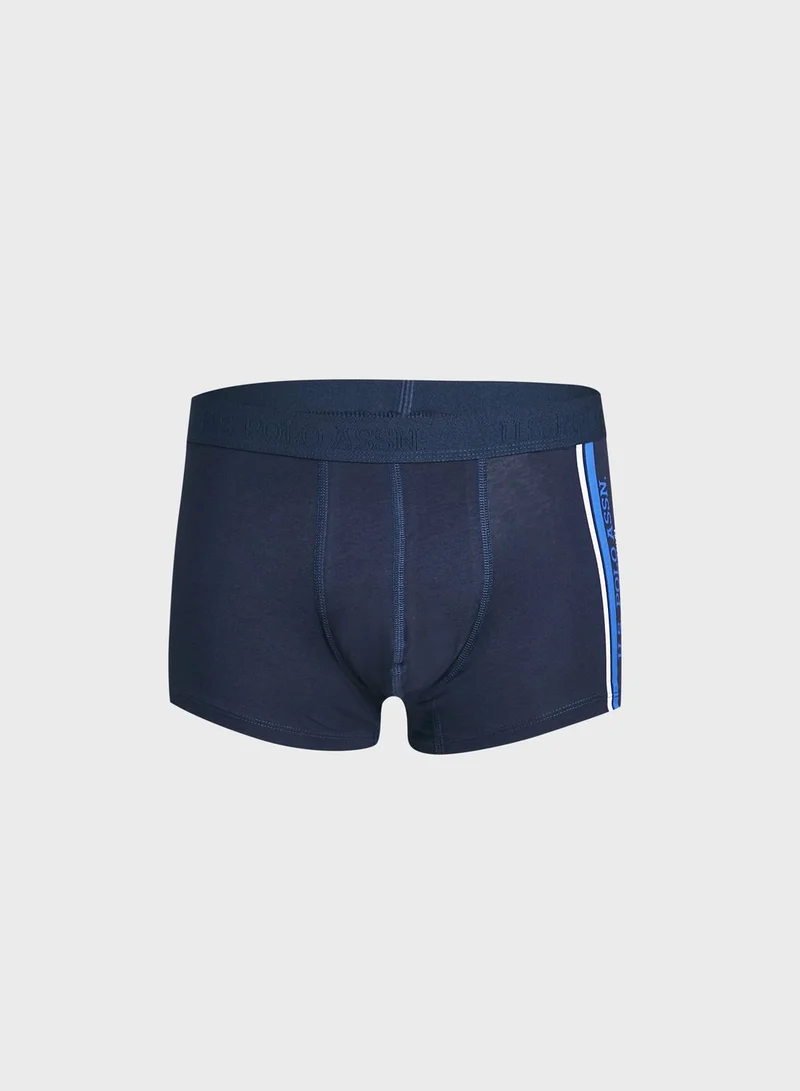 U.S. Polo Assn. 3 Pack Logo Print Trunks