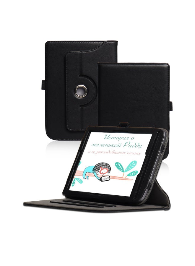 Pocketbook InkPad 3 Pro PB740 Protective Cover Electronic Book Rotating Leather Case 741 Reading Compatible With 6 Inch Devices-Color:Black-Applicable Model:Pocketbook InkPad 3 PB740 7.8 Inches  - Image 1