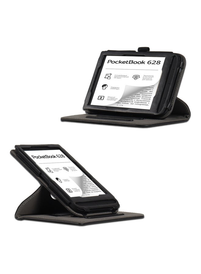Pocketbook InkPad 3 Pro PB740 Protective Cover Electronic Book Rotating Leather Case 741 Reading Compatible With 6 Inch Devices-Color:Black-Applicable Model:Pocketbook InkPad 3 PB740 7.8 Inches  - Image 5