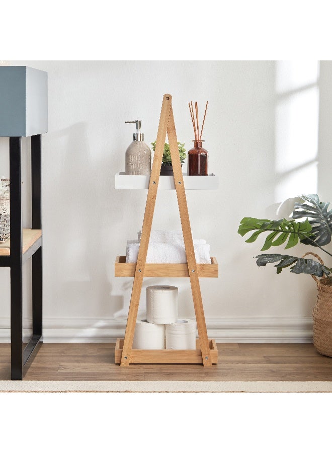 Home Box Lexus 3-Tier Triangular Bath Rack 30 x 80 x 18 cm - Image 1