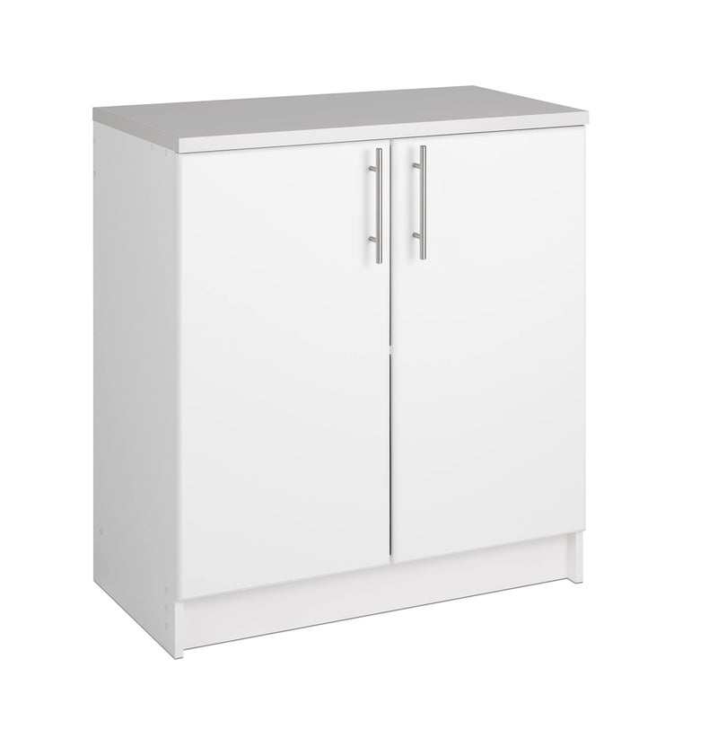 Prepac Prepac Elite 32 Storage Cabinet White Storage Cabinet Base Cabinet Bathroom Cabinet with 1 Adjustable Shelf 18 D x 32 W x 36 H WEB3216 
