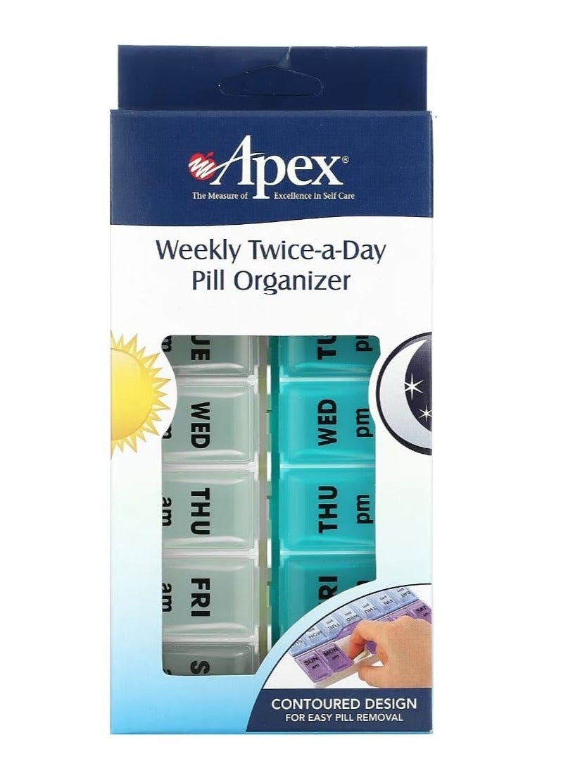 أبيكس منظم الأقراص أسبوعيًا مرتين يوميًا 1 منظم أقراص - Image 1