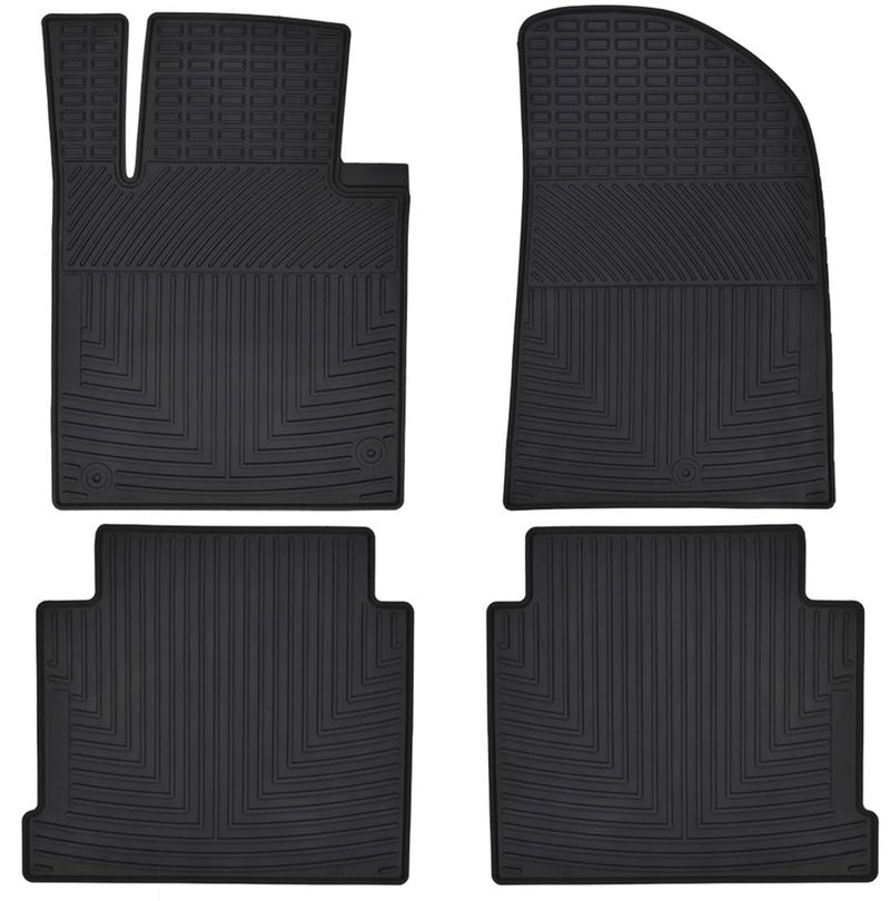 Megiteller Car Floor Mats Custom Fit for Hyundai Sonata 2015 2016 2017 2018 2019/2016-2020 Kia Optima Odorless Washable Heavy Duty Rubber (All Weather) Floor Liners Set Black - Image 1