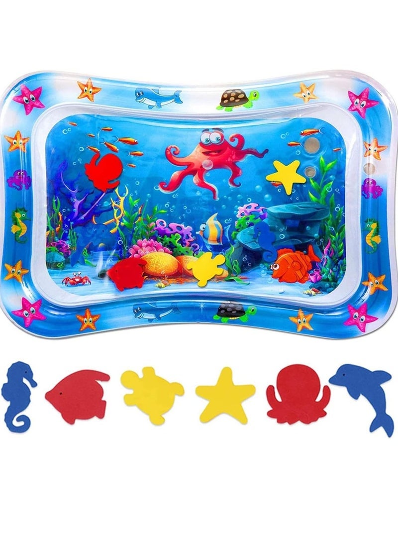 بيوينتي Baby Water Mat, Water Baby Game mat, Inflatable Baby Play Mat and Toddlers is The Perfect Fun time Play Activity Center Your Baby's Stimulation Growth - Image 1