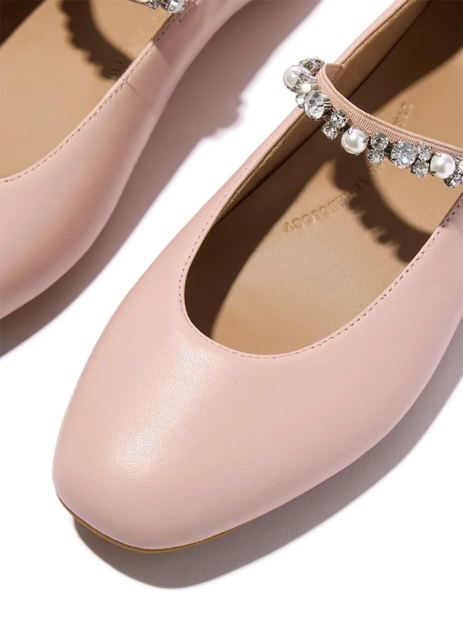 Fitflop DELICATO BALLERINA - PEARL AND CRYSTAL ADORNMENT
