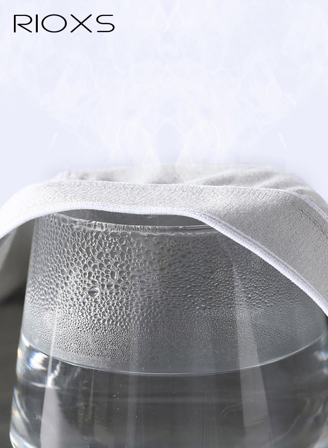 ريوكس مجموعة من 3 قطع من ملابس داخلية بوكسر للرجال، ملابس داخلية قطنية مرنة وجيدة التهوية (95% قطن)، ناعمة تمتص الرطوبة ولا تسبب انزلاقًا للأعلى للرجال، أسود + رمادي فاتح + رمادي غامق - Image 4