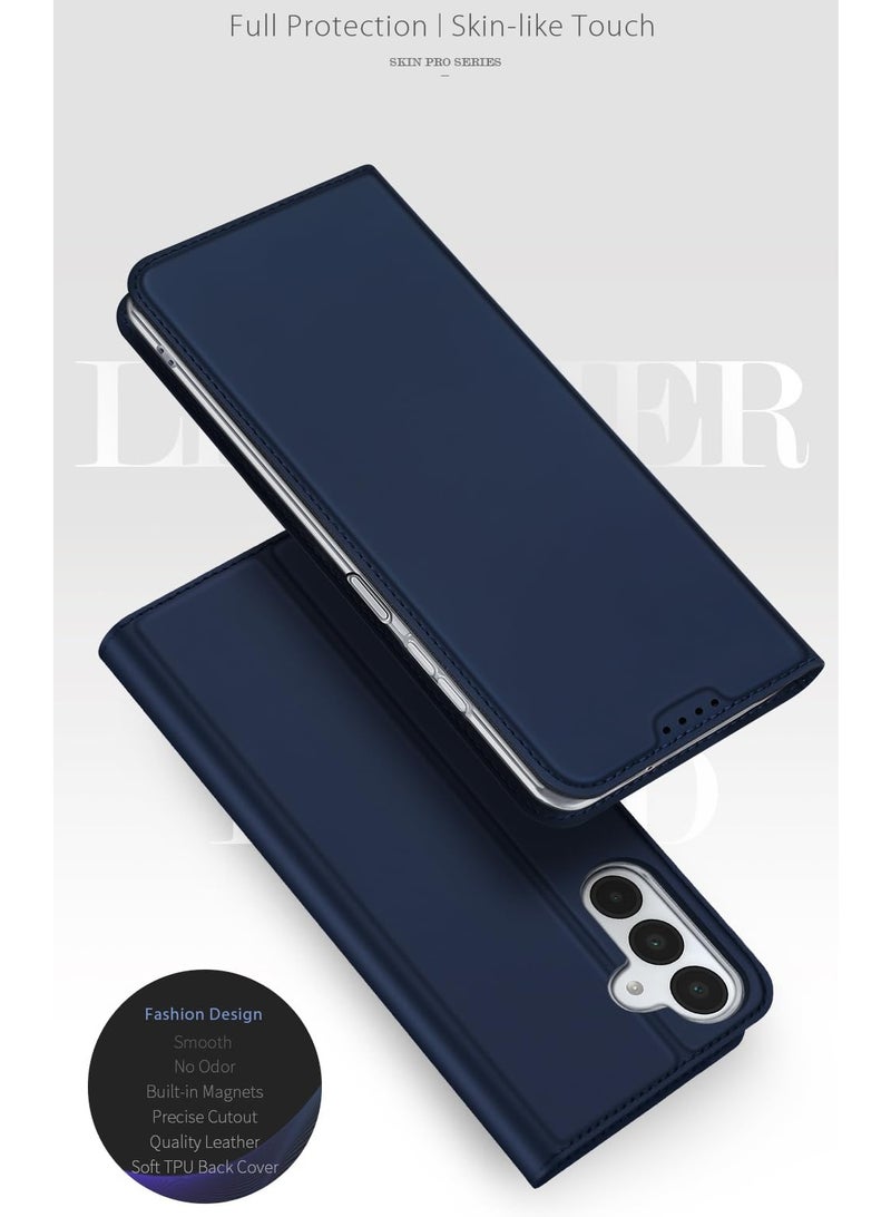 عام Case Compatible with Samsung Galaxy A17 5G, PU Leather Flip Case with Card Slot, Soft TPU Inner Shell Anti-Drop Shockproof Protective Cover for Galaxy A17 - Image 3