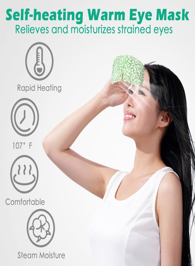 Silicherry 50 Packs Steam Eye Mask for Dry Eyes Spa Warm Sleep Mask Self Heating Disposable Eye Masks for Home Office Travel Eyestrain Relieve(Unscented) - Image 4