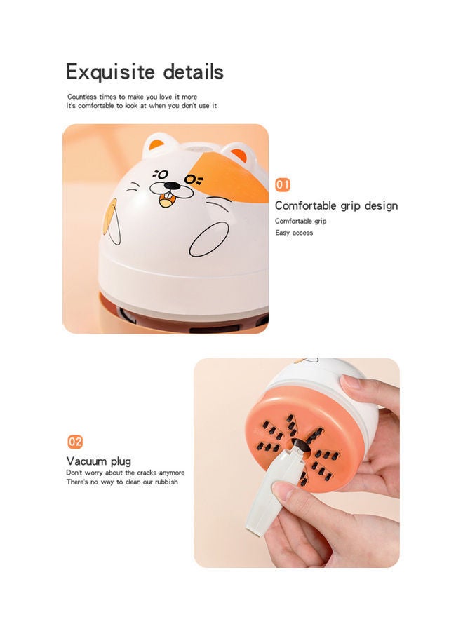 نيبمينينت أداة تنظيف مكتبية محمولة باليد أبيض/برتقالي - Image 3