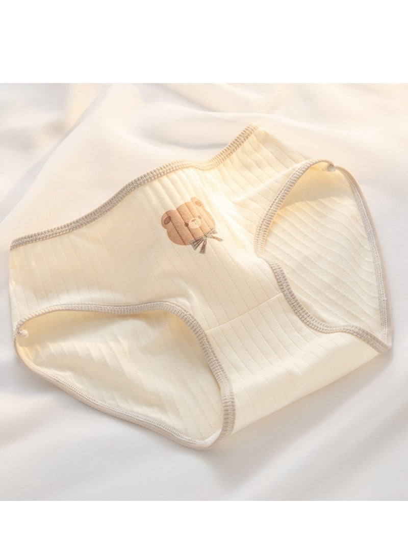 مجموعة من 5 ملابس داخلية قطنية أنيقة بخصر متوسط، ملابس داخلية مريحة وجيدة التهوية للفتيات - Image 3