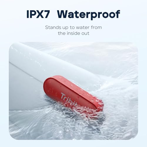 Tribit Updated Version XSound Go Wireless Bluetooth 5.3 Speakers with Loud Stereo Sound & Rich Bass 16W,24H Playtime,150 ft Bluetooth Range,Outdoor Lightweight IPX7 Waterproof,Built-in Mic(Blue) - Image 5