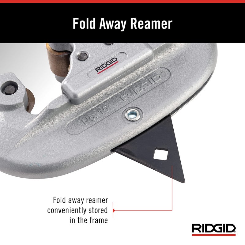 Ridgid 32920 model 15 Screw Feed Tubing Cutter, 3/16" To 1-1/8" Tube Cutter - Image 4