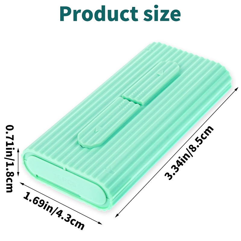 WLLHYF Portable Dental Floss Case Automatic Dental Floss Pick Organizer Travel Flosser Dispenser Storage Refillable Holder Boxes with 10 Floss Picks for Teeth Cleaning - Image 2