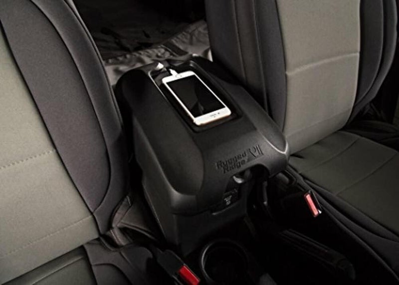 Rugged Ridge Center Console Cover, W/Phone Holder, Black 13107.62 Fits 2011-2018 Jeep Wrangler JK - Image 5