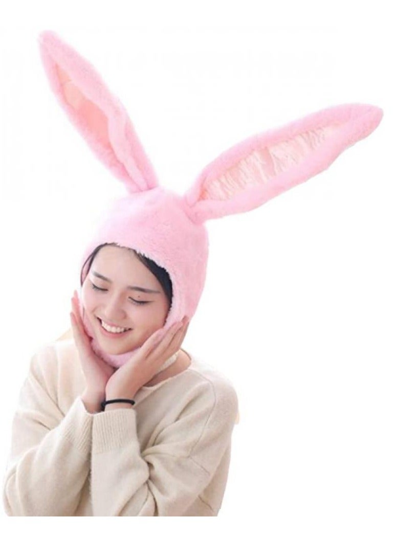 إيونتو قبعات نسائية من القطيفة على شكل آذان أرنب دافئة وناعمة ومريحة - Image 1