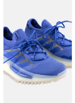 Adidas Women Nmd S1 Lace Up Outdoor Shoes, Blue/White  - Image 4