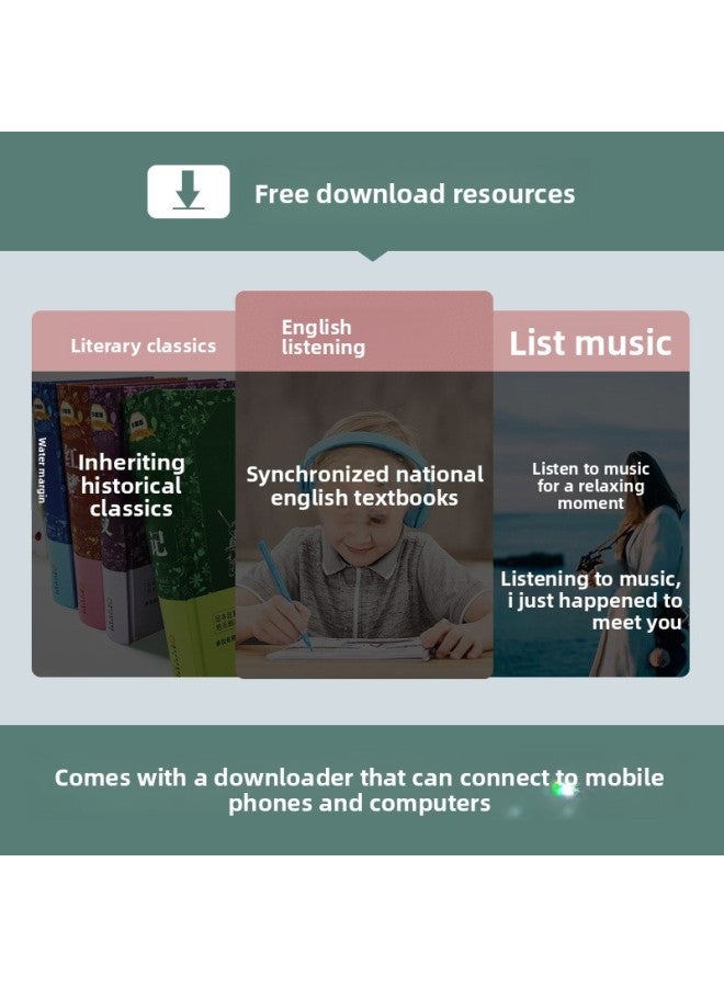 MP3 Player - Bluetooth MP3 Player for Students - This week’s special touch version is released, 4g-official standard configuration - Portable Music Player, English Learning Dictionary, Walkman, Wireless Study, Mp4 Support, Exam Listening - Image 5
