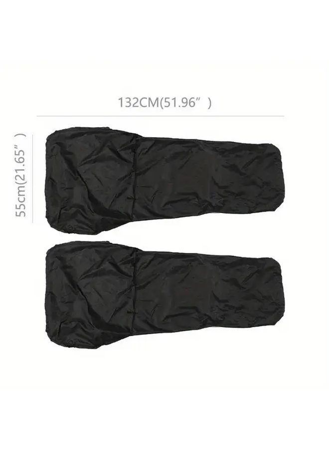 2 Heavy Duty Waterproof Car Front Seat Protector Covers Black Breathable Universal Fit Microfiber Cushion With Spill Protection Easy To Clean And Durable For All Vehicles - Image 5