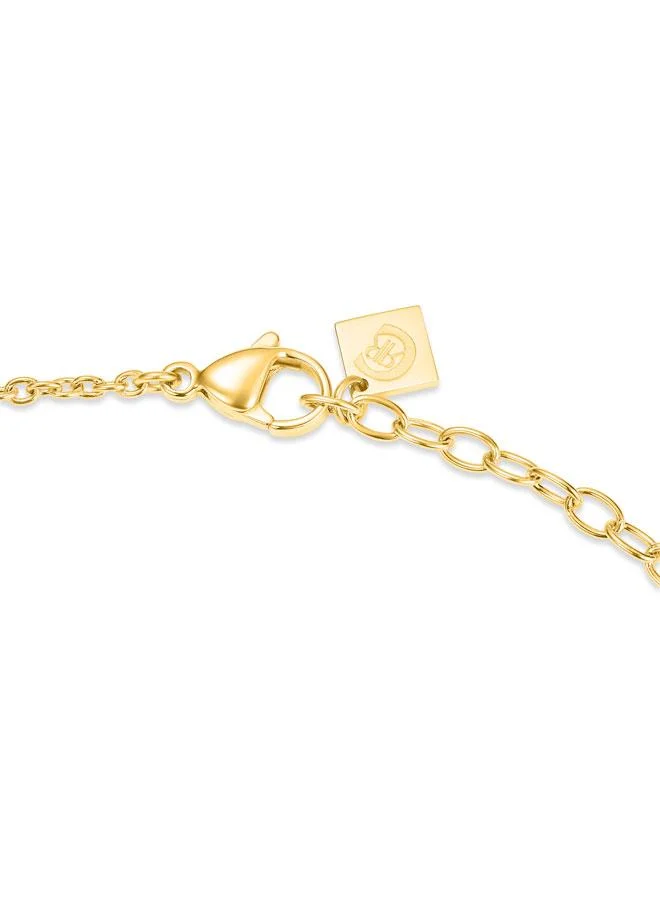 CERRUTI 1881 Small Supreme Round Gold Plated Necklace,Bracelet and Earrings Set box for Womens