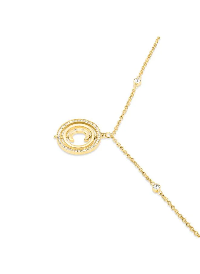 CERRUTI 1881 Small Supreme Round Gold Plated Necklace,Bracelet and Earrings Set box for Womens