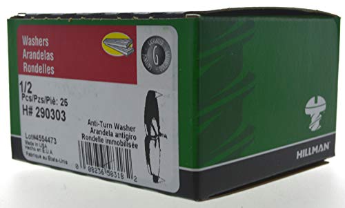 Hillman 290303 1/2-Inch Anti-Turn Washer, 25-Pack, Galvanized - Image 2