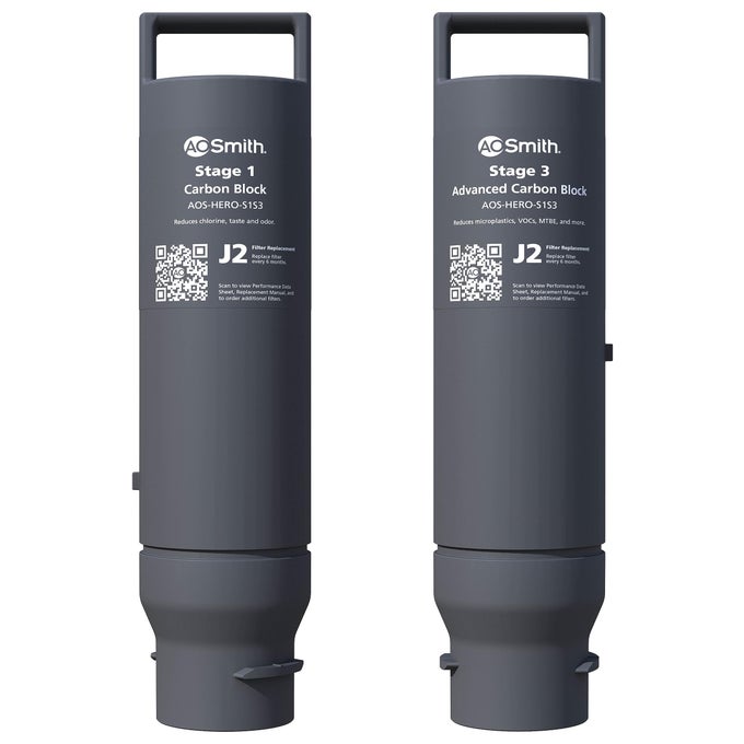 REVERSE OSMOSIS WATER FILTER REPLACEMENT CARTRIDGES CARBON REPLACEMENT FILTERS FOR AOSHERO RO FILTRATION SYSTEMS REDUCE CHLORINE OTHER CONTAMINANTS FROM DRINKING WATER AOSHEROS1S3