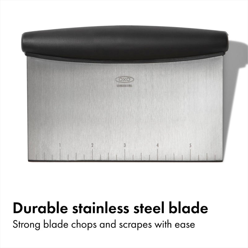 OXO أداة كشط وقطع OXO Good Grips، 1 قطعة، من الفولاذ المقاوم للصدأ - Image 2