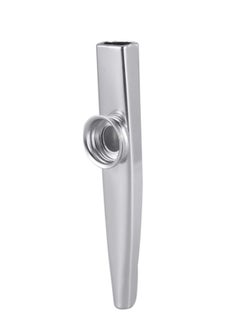 Mike Music Metal Kazoo Aluminum Alloy Kazoo Musical Instrument for Child Adult Beginner Guitar Ukulele Companion Flute Accompaniment Instrument - Silver  - Image 4