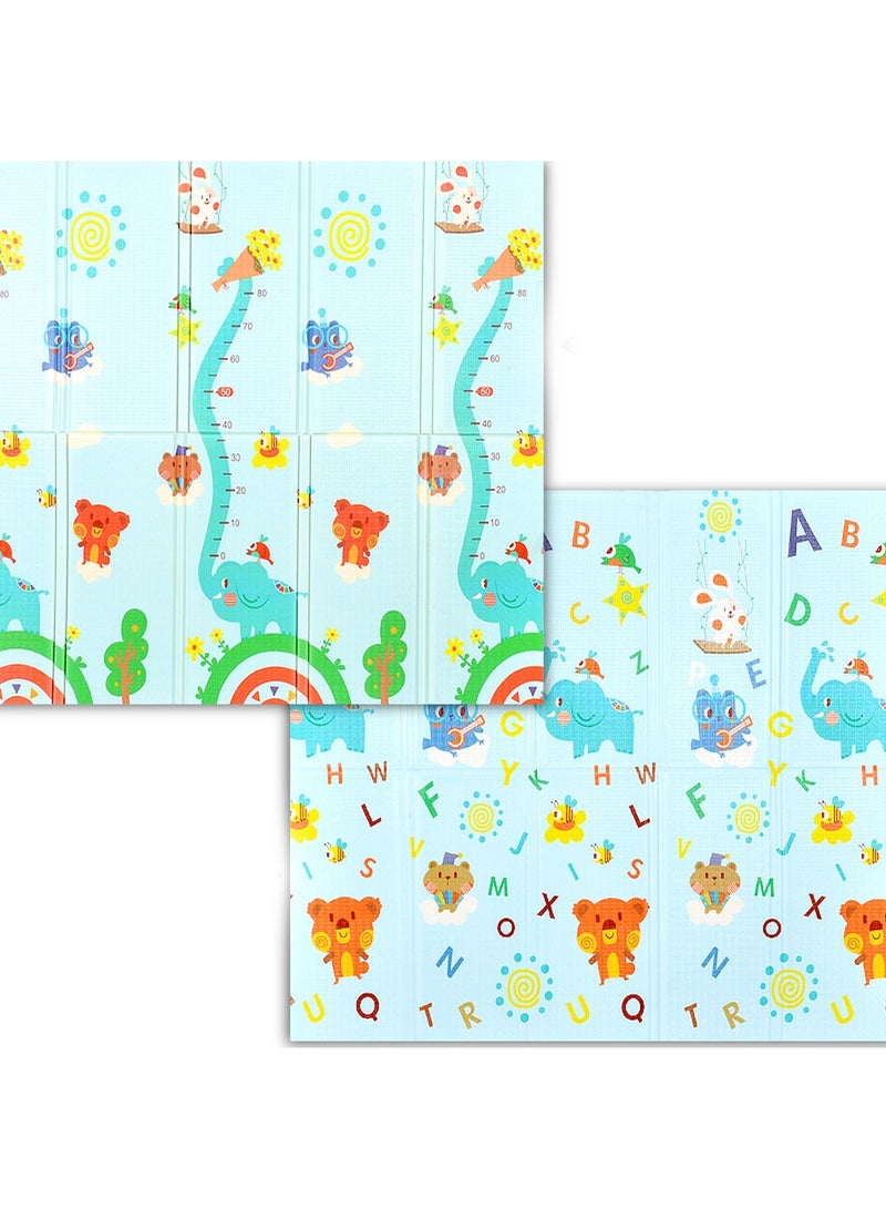 Foldable Baby Play Mat Floor Mat Reversible Waterproof Foam Padded Play Mat for Infants Babies Toddlers Plays and Tummy Time Foldable  Baby Crawling mat with Travel Bag for Indoor and Outdoor 180*20 - Image 5