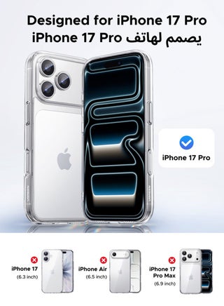 iPhone 17 Pro Case Full-coverage Phone Case Military-Grade Drop Protection iPhone 17 Pro Cover Delay Yellowing Wear-resistant Anti Scratch And Fingerprint 17 Pro Case Ultra Slim Extra Raised Edge clear - view 2
