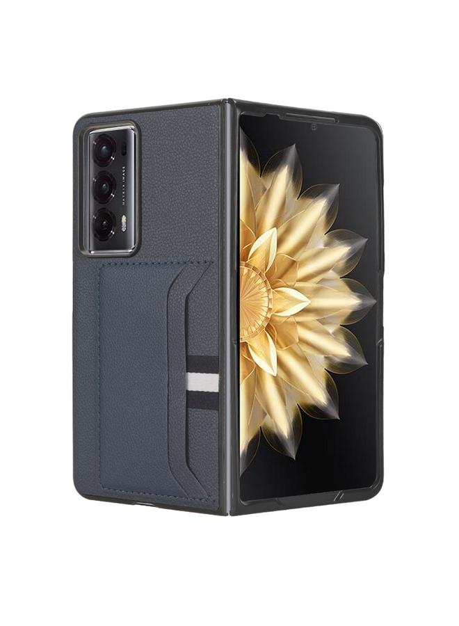 اس-توب جراب هاتف لهاتف Honor Magic V2 بتصميم ليتشي وفتحة بطاقة - Image 4