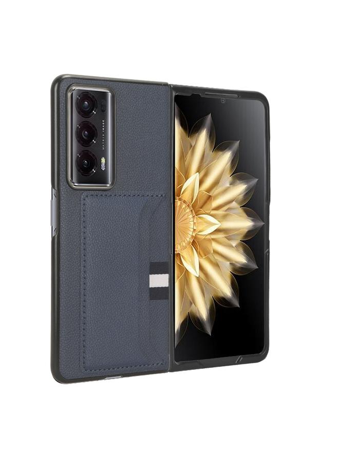 اس-توب جراب هاتف لهاتف Honor Magic V2 بتصميم ليتشي وفتحة بطاقة - Image 3